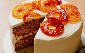 Bixby's Brooklyn Deli Humming Bird Cake, all made from scratch from family recipes.